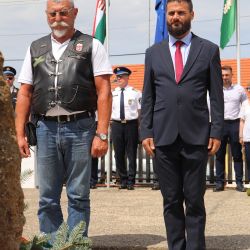 Apátistvánfalvai Határőr emlékhelyen koszorúzás